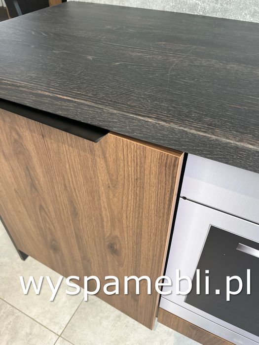 NOWA kuchnia narożna na wymiar kaszmir orzech czarny artisan wyspa