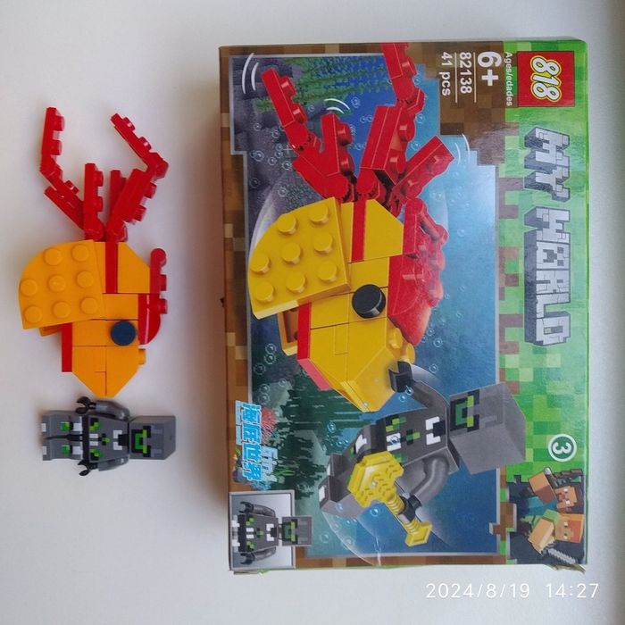 Конструктор My World. Подводный мир. 41 и 33 детали. Цена за два.