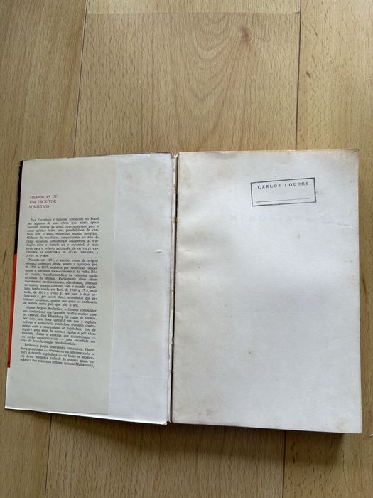 Livro Memórias Vol I (1891-1917) - Ilya Ehrenburg (Ed. 1964)