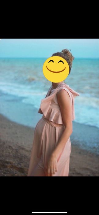 Длинное платье на выпускной, вечернее, на фотоссею розовое пудровое