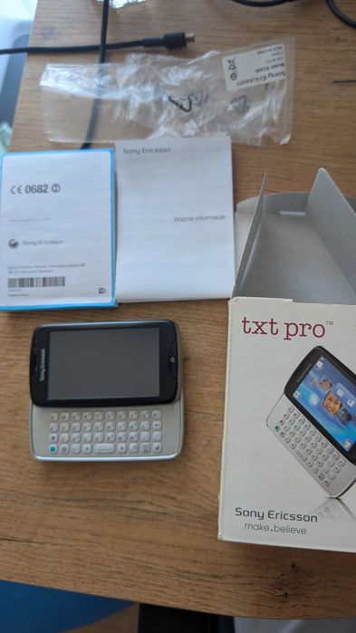 Sony ericsson txt pro, pudełko, instrukcja