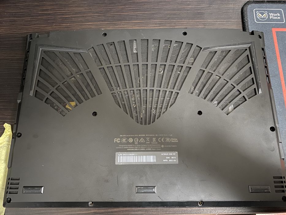 Ігровий ноутбук Gigabyte AORUS 15 RX5L (не працює)