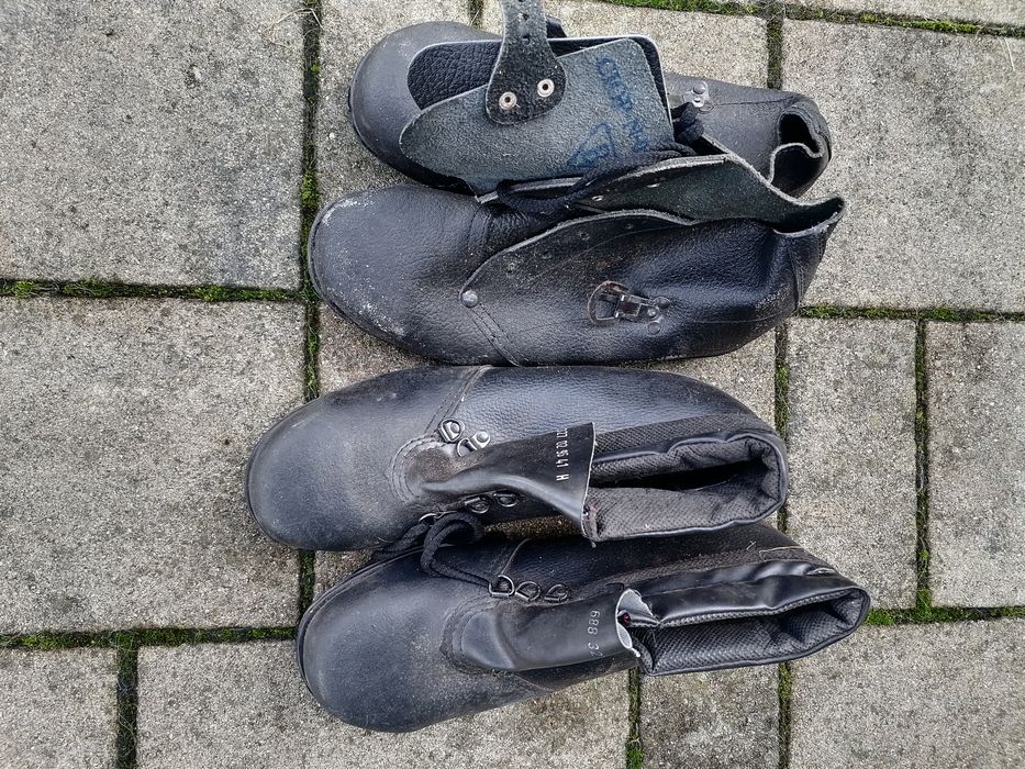 Buty trzewiki skurzane.