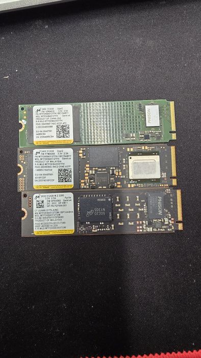 3× dysk ssd m2 nvme gen 4 512 gb jak nowe