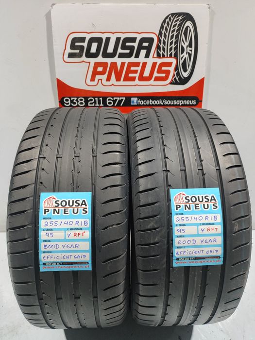2 pneus semi novos 255-40R18 RFT Good year - Oferta dos Portes