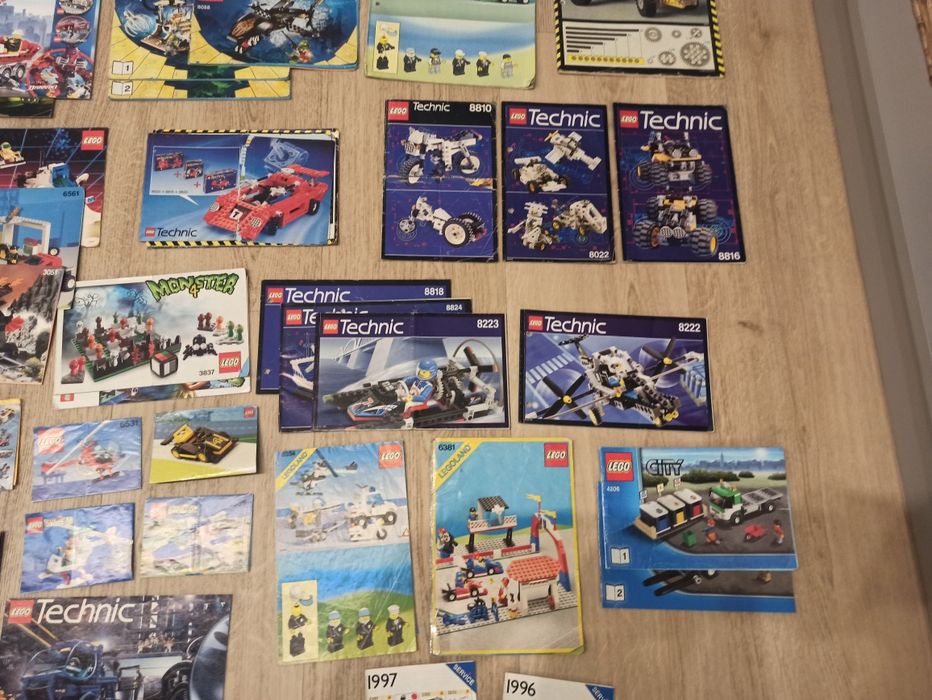 Instrukcje lego na sztuki. Lata 90' castle pirates town space technic