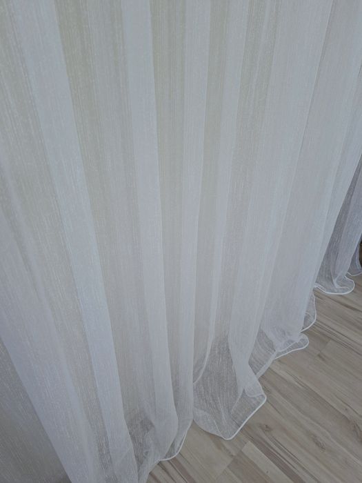 Firanka długa, bez prasowania . Szycie na wymiar