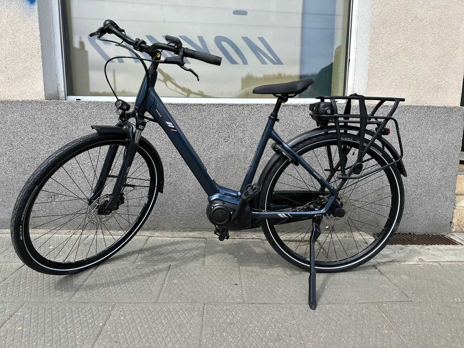 Rower elektryczny miejski Giant Entour E+ Blue Antracyt Bateria 500Wh