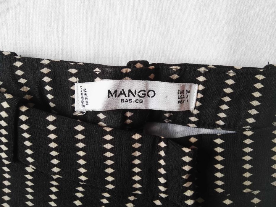 Czarne cygaretki we wzór Mango 34