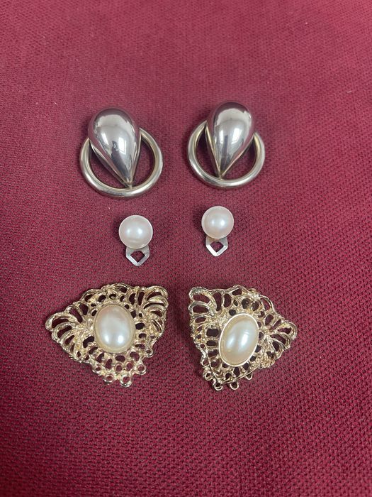 Stare Duże Klipsy z Prl