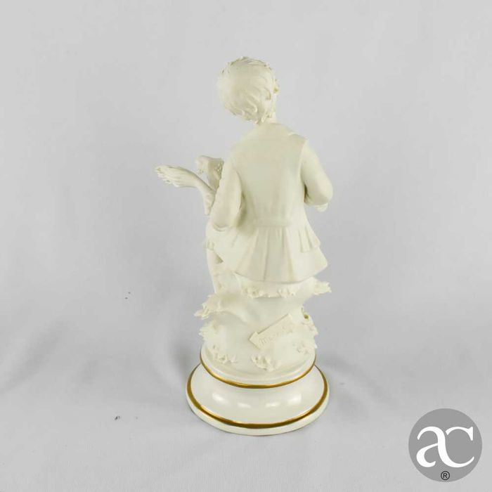 Figura de jovem pastor em biscuit Capodimonte “Marcolin”