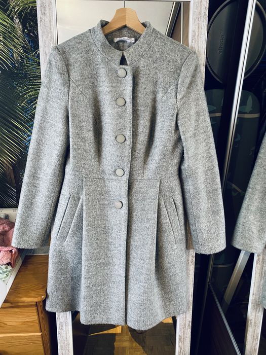 Elegancki Welniany plaszcz