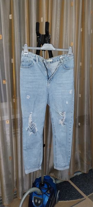 Як Нові WAIKIKI Момси р.28 Рвані, Джинси Мом з Розрізами, Бавовна