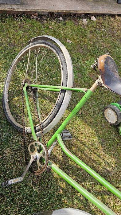 Stary rower calosc czesci prl retro
