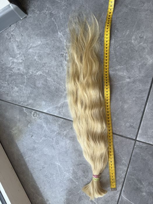 Wlosy naturalne falowane farbowane 50 cm