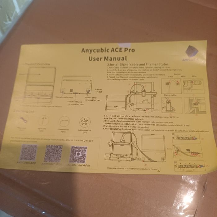 Anycubic ACE Pro – система автоматичного подання кольорового філаменту