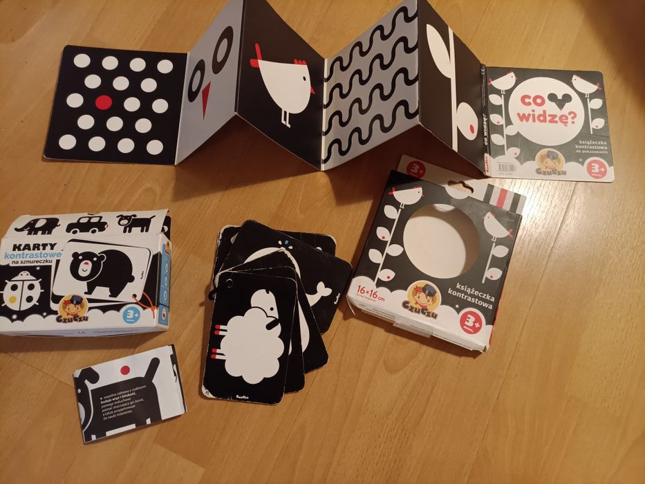 Książeczka kontrastowa 2 sztuki niemowlę