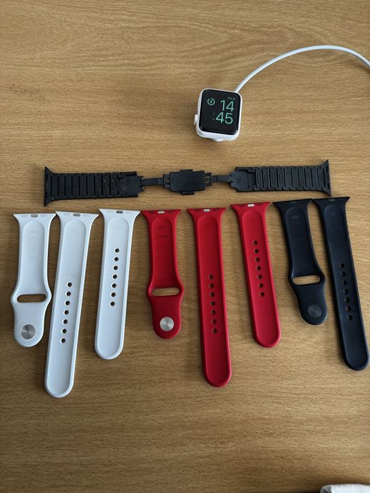 Apple watch series 2 ceramic white + apple stainless steel link brace