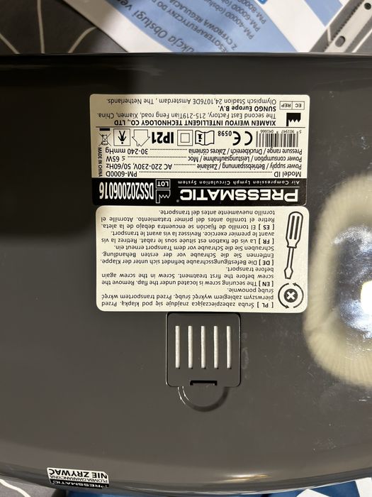 Pressmatic 6000D  urządzenie do masażu i presoterapi