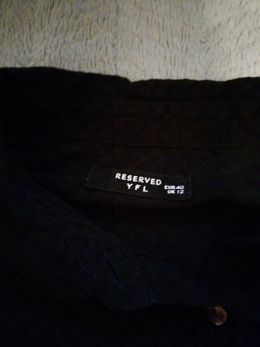Czarna krótka koszula Reserved