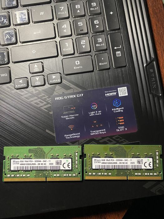 Оперативная память SODIMM DDR4 SK-hynix (2x8) 16gb 3200мгц