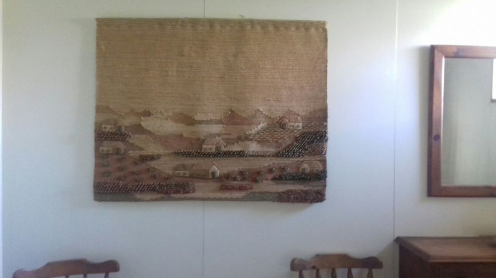 Quadro/tapete em juta