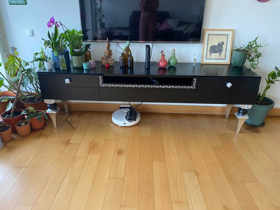 Aparador de televisão da sala de estar