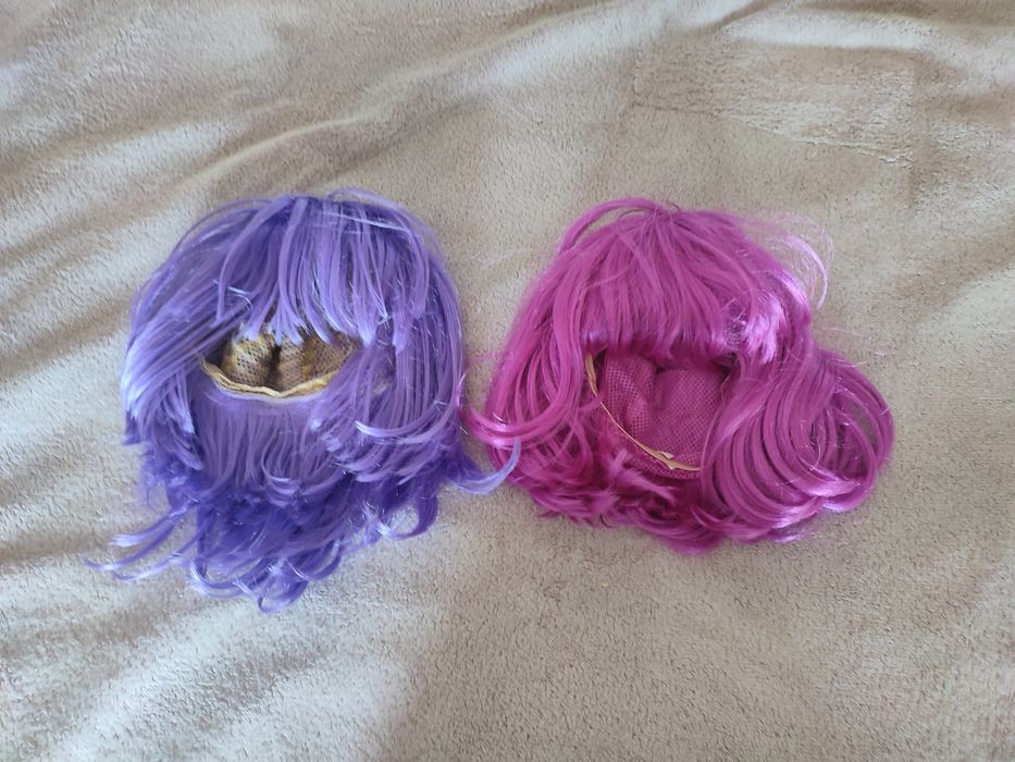 Peruka peruki różowa fioletowa na imprezę przebranie