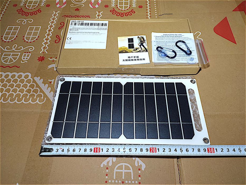 Портативная солнечная панель 30 Вт с USB 5v