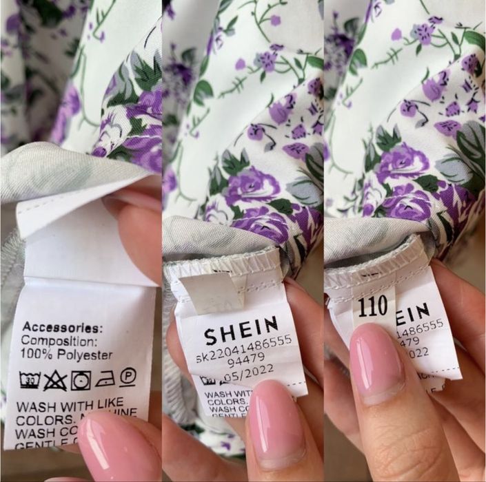 сукня з бантом на спинці у квітковий принт на дівчинку 110 см