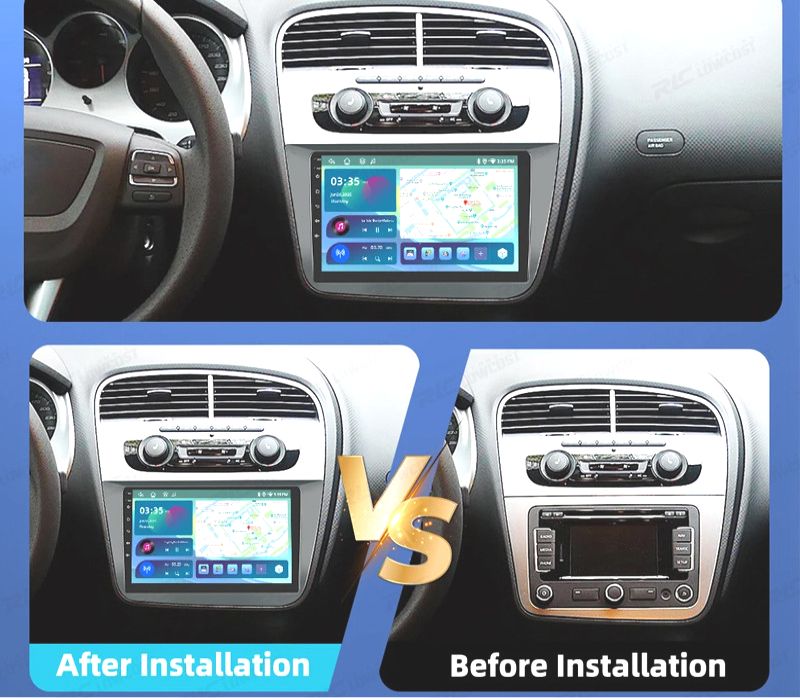 RÁDIO GPS ANDROID 13 SEAT ALTEA 04-15