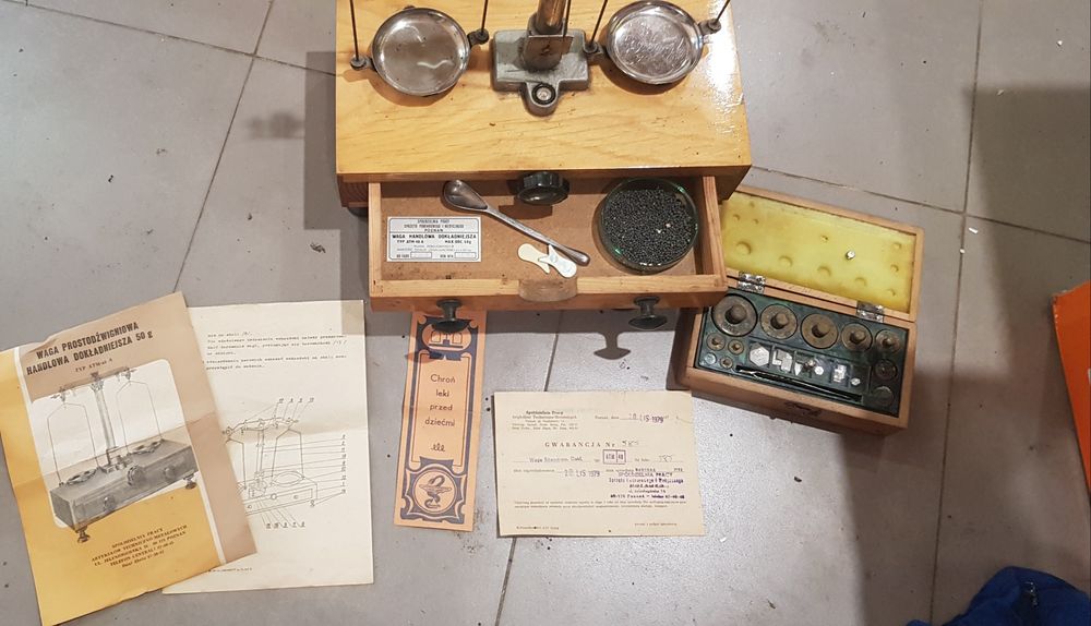 Przecenn! Rarytas retro, Waga apteczna dokładniejsza typ atm48a + odwa