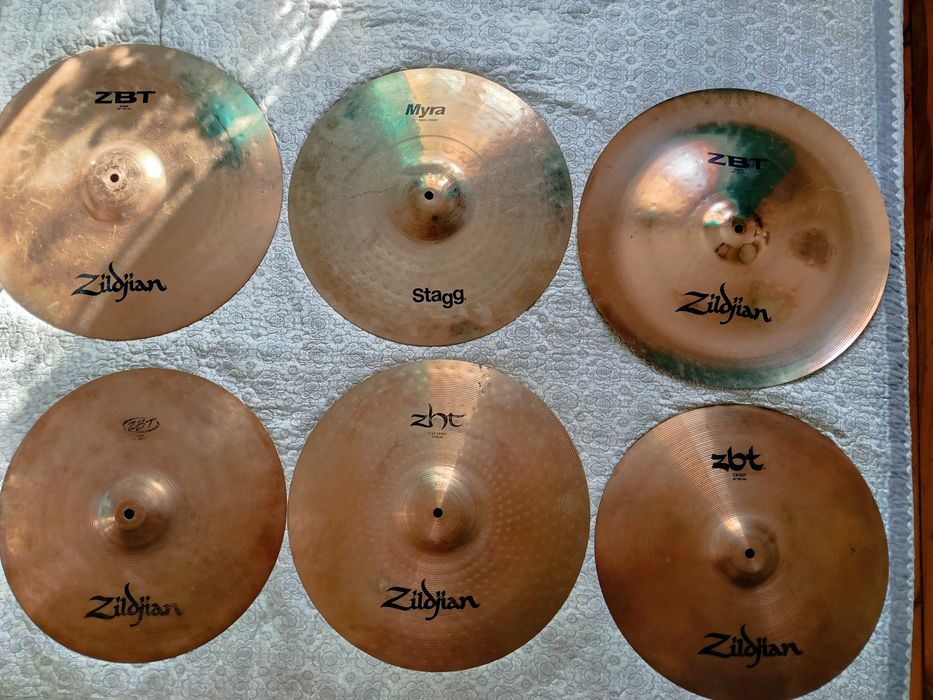 Тарелки  Zildjian, Paiste, ZYN, Sabian.