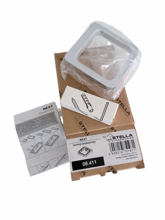 NOWY! Stella uchwyt łazienkowy pojedynczy 08.411