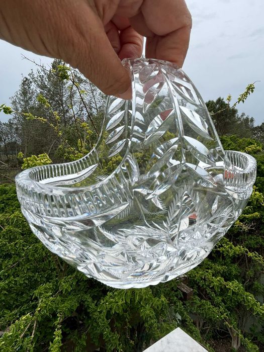 Cesto de Cristal Vintage 1960