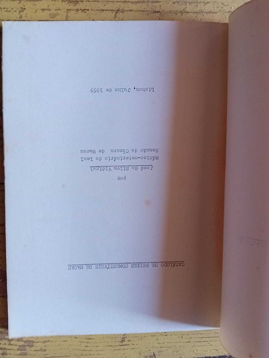 Catalogo dos Peixes Comestiveis de Macau