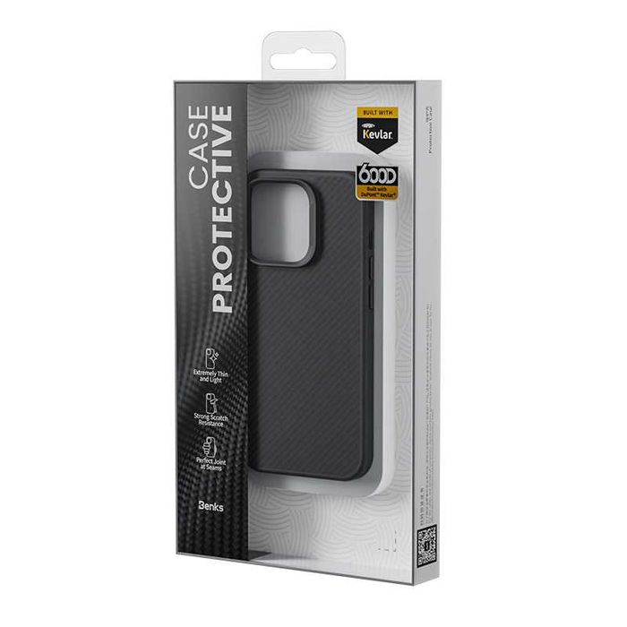 Benks Etui Magnetic Armor Pro Kevlar Metal Frame do iPhone 15 Plus