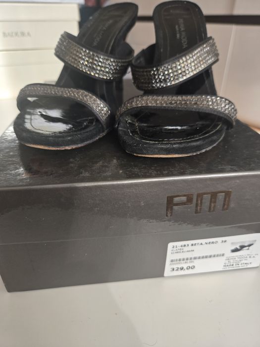 Klapki na obcasie Prima Moda