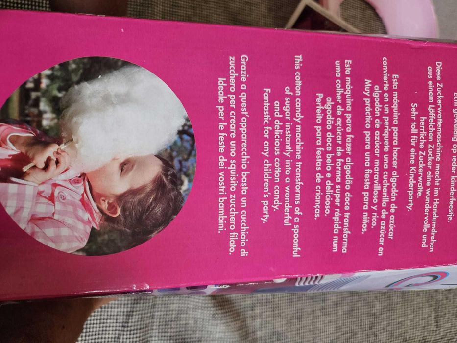 Máquina De Algodão Doce – Rosa | Funcional