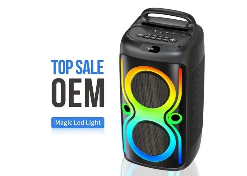Колонка Bluetooth Portable Party Speaker TTD громкий звук  LED караоке