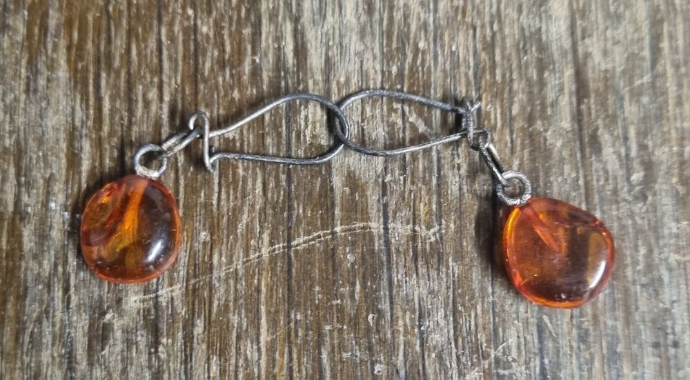 Kolczyki z bursztynem