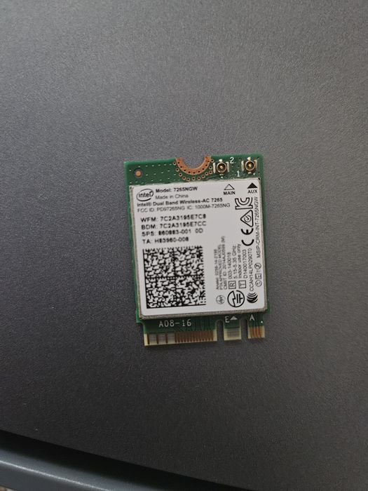 Intel Dual Band Wireless-AC 7265NGW WiFi + Bluetooth | M.2 | sprawna