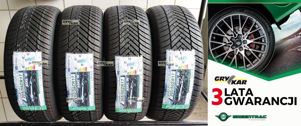 4x 205/50R17 Greentrac Season Master 2026r C/B/71dB 3 lata gwar.
