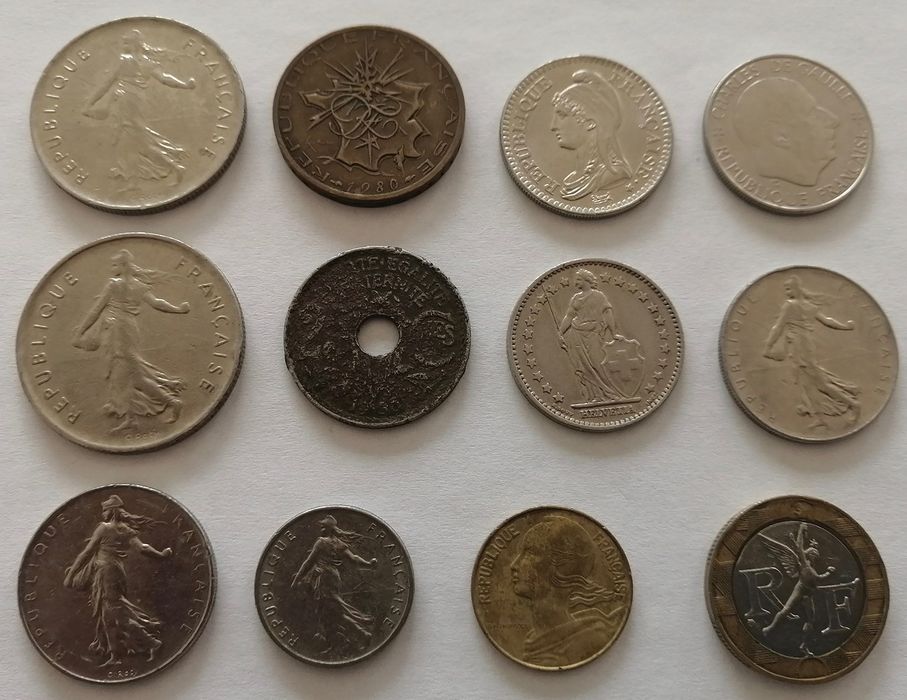conjunto de francos franceses