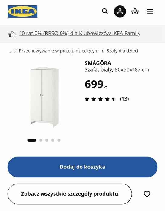 Szafa Ikea Smagora
