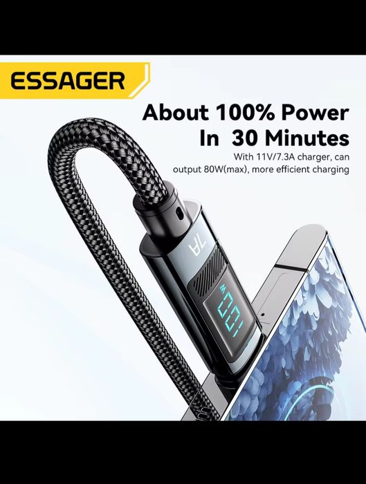 Kabel USB C z wyświetlaczem