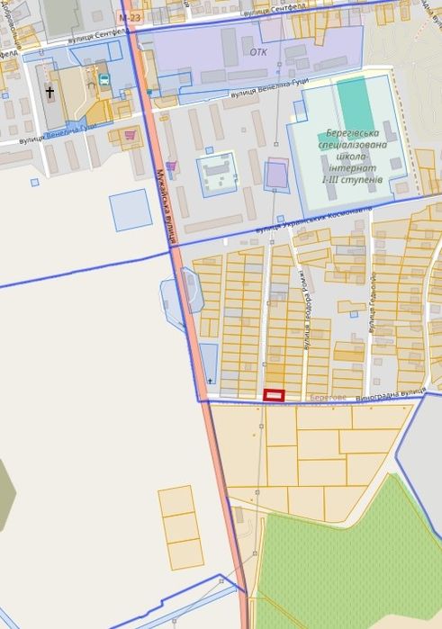 Земельна ділянка в м. Берегове Закарпатської області