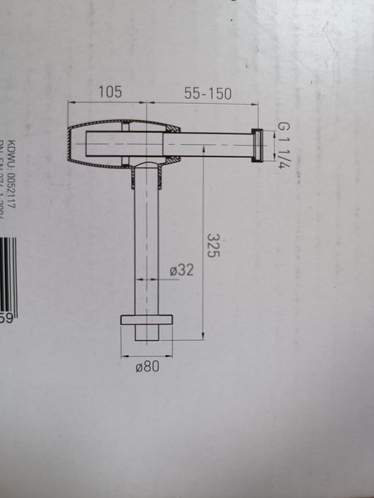 Syfon butelkowy Ferro oval s286