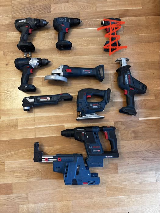 Bosch перфоратор 18v аккамуляторний