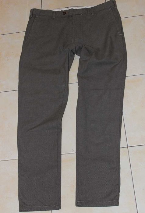 Spodnie Zara 34 L chinos jeans beżowe męskie